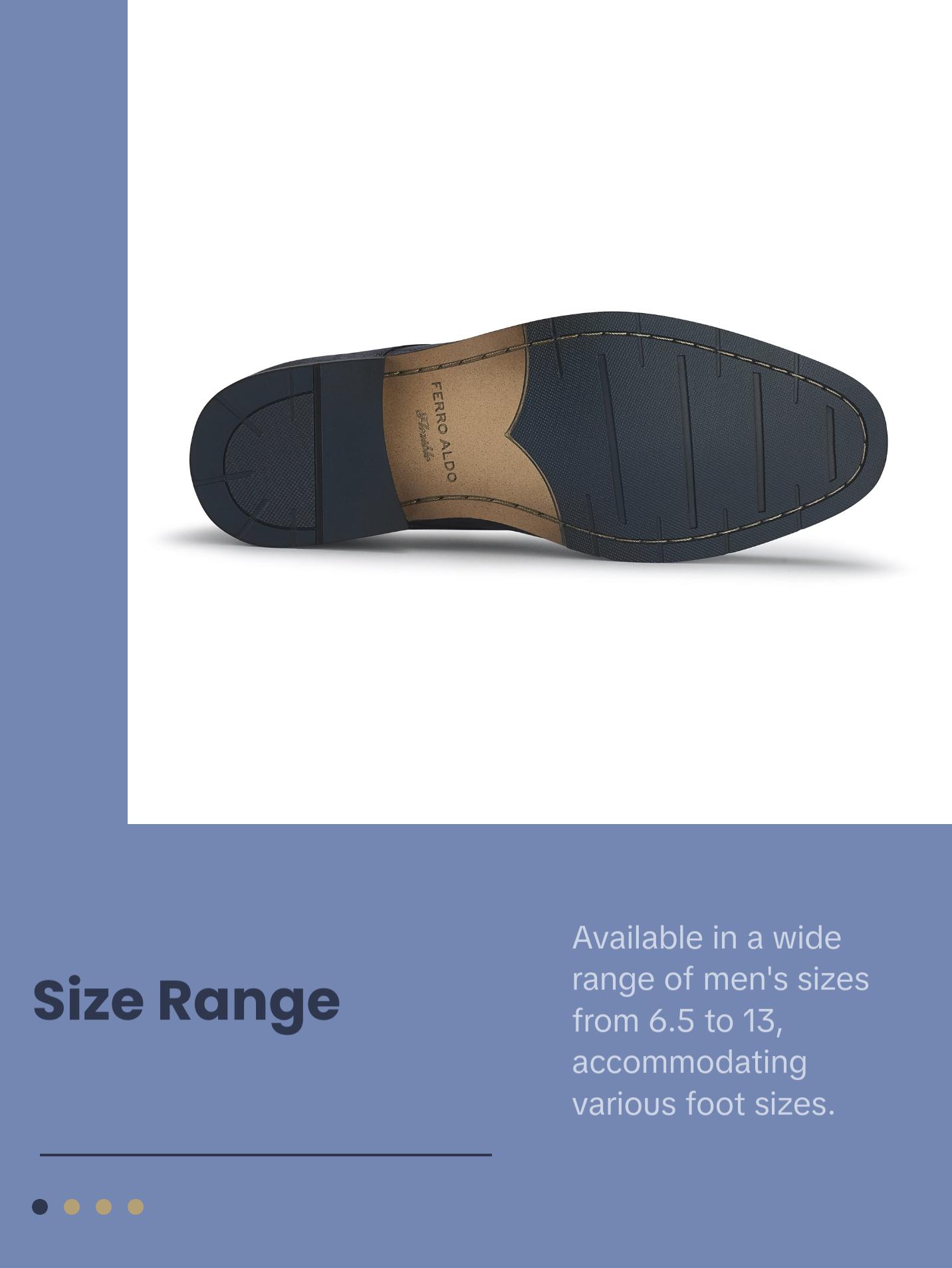 Ferro Aldo Caleb geometric pattern derby dress shoes, in Slate Grey, Men's Size 6.5 - 13