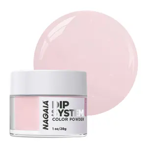 Strawberry Shine, Light Fine Strawberry Shine, NAGAIA Dip Powder System, Super Fine Nails Dipping Powder with Vitamin E and Calcium