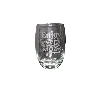 Enjoy Every Sip Stemless Wine Glass Pair Drinkware Set