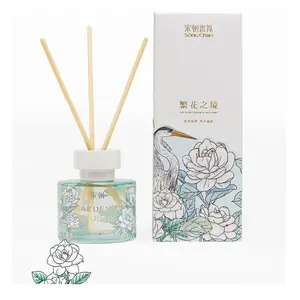 SONG CHAO Fragrance Series No Flame Diffuser Gardenia Blossom Fresh Floral Scent Aroma Nature Flower Scented Perfume for Home Decor Serene Atmosphere
