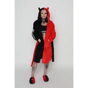 Red/Black Split Devil Horn Robe