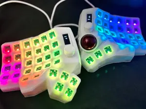 Dactyl Manuform Ergonomic Keyboard with Trackball