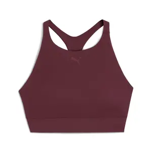 PUMA Womens Shapeluxe High Neck Mid Impact Sports Bra Casual Casual - Red