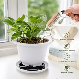 1 Count, Thickened Breathable Plant Pot Riser Stand to Lift Flower Pots and Avoid Standing Water for Home Gardening Potted Plants