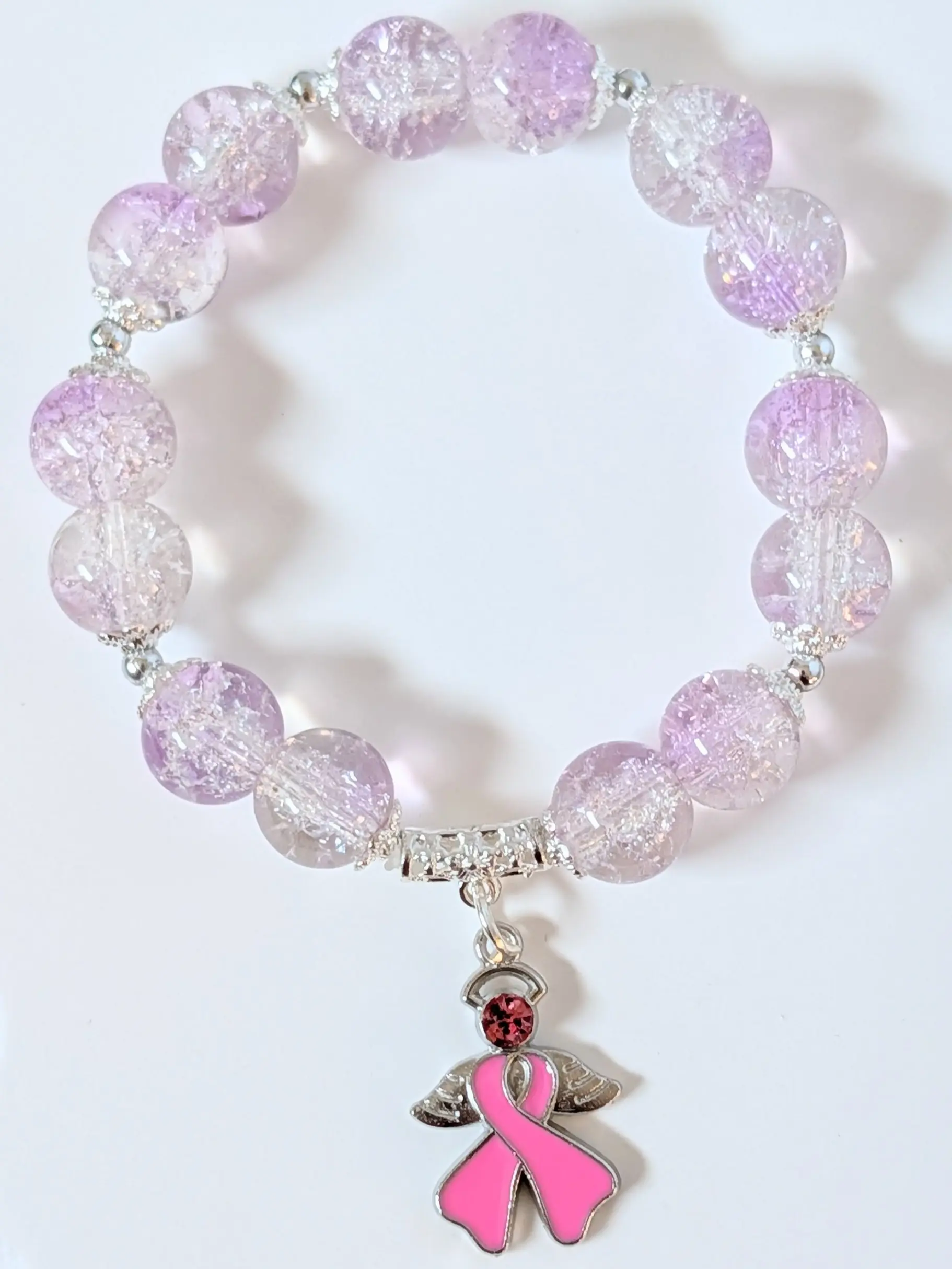 Angel of Hope Cancer Awareness Bracelet, Fashion Costume Jewelry Bracelet, Bracelets