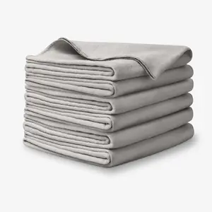 Bare Home 100% Cotton Flannel Receiving Blanket – 6-Pack