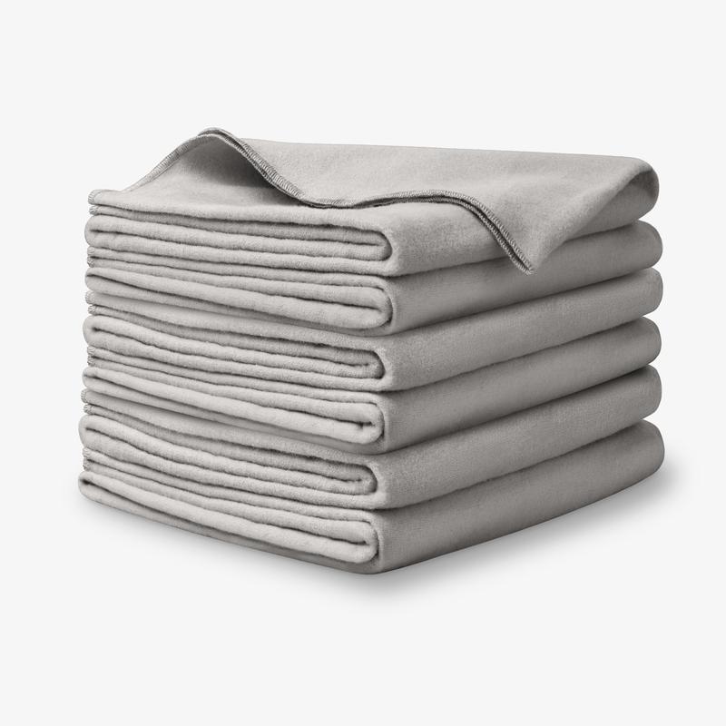 Bare Home 100% Cotton Flannel Receiving Blanket – 6-Pack