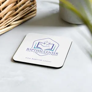 Baptism Center Christian Keepsake Cork-Back Coaster – “Celebrate Your Baptism"