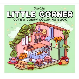 CocoWyo Little Corner Coloring Book for Adults and Teens Super Cute Cozy Hygge Spaces Designs for Relaxation Cozy Spaces Coloring Paperback