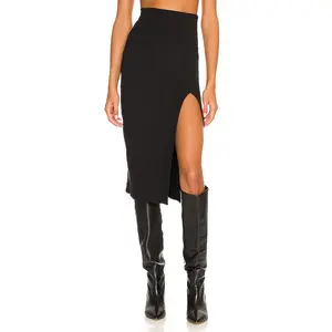 Lovers and Friends Liv Midi Skirt in Black