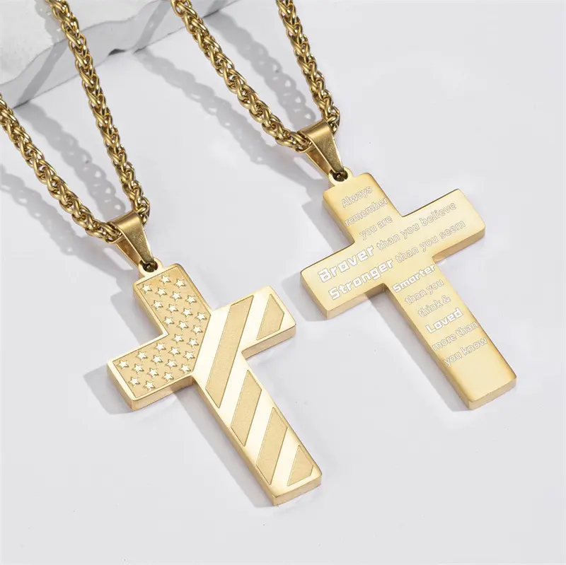Valentines Day Gifts for Him Gift Ideas Teen Boys Gifts Teenage Confirmation Easter Basket Stuffers Birthday Cool Boyfriend Men Cross Necklace Chain