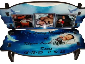 Customized Memorial Keepsake Bench - Personalized Engraving - Perfect Gift for Remembrance