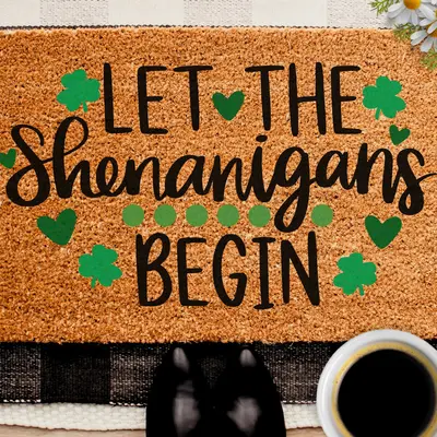 St. Patrick's Day Banner 'Lucky Let The Shenanigans Begin' – 180x30 Cm, Für Tür & Party!