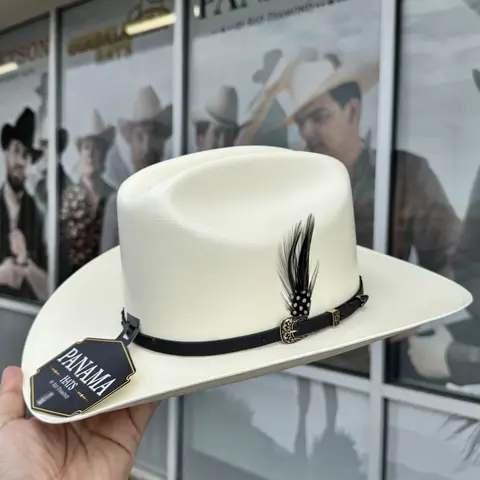 1000X PANAMA 2.0 COWBOY HAT SMALL CROWN SHORT BRIM (PANTER BELICO)