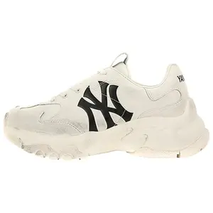 MLB LA Dodgers Casual Leather Retro Big Ball Chunky Low-Top Non-Slip Dad Trainers - Unisex Athletic Sports Footwear