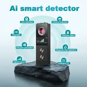 AI Intelligent Detector, Portable Signal Scanner, Female Alarm, Anti-Theft & Intrusion Alert, Hidden Camera & GPS Tracker Detector, Mini Camera Finder for Travel, Car, Bathroom, Hotel Safety and Privacy Protection