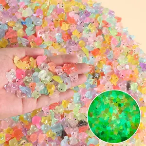 50pcs Mini Resin Animal Figurines Set – Night Glow Luminous Ornaments!DIY Crafts, Home/Party Decor, Must-Have Valentine's Day and New Year's gift for Kids & Adults – Cute & Durable Decoration Light