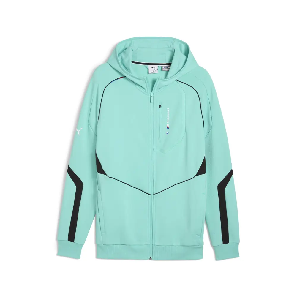 PUMA Mens Bmw M Motorsport Hooded Sweat Jacket Athletic Outerwear Casual - Blue