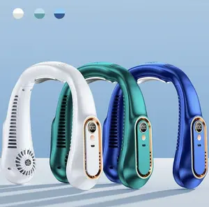 5 speed adjustable cooling neck fan, USB super tech sense rechargeable fan, mini  silent portable fan,  Mobile Blades, Charging