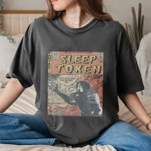 Sleep Token Comic Shirt, 90S Vintage Merch Book Art Take Me Back To Eden Album World Tour Ticket 2024 Graphic Tee Tees