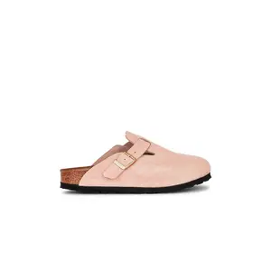 BIRKENSTOCK Boston Clog in Light Rose Suede