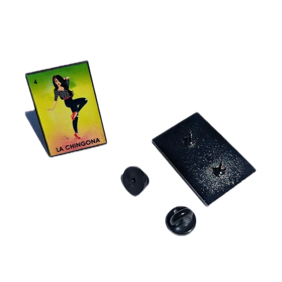La Chingona Pin Loteria Pin For Caps Clothing Enamel Badge Mexican Game Pin