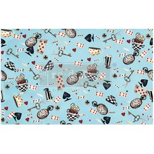 Decoupage Decor Tissue Paper - Wonderland Whimsy - 1 sheet, 19.5"x30"