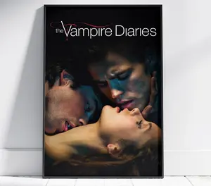 The Vampire Diaries Poster | Elena Gilbert Wall Art | Unframed Canvas Print | TV Show Gift Poster1