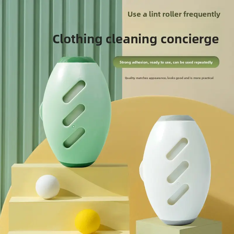 Reusable Lint Roller Egg - Clothing Cleaning Concierge with Strong Adhesion for Pet Hair Removal Eco-Friendly Fabric Cleaner Versatile Tool for Lint Removal