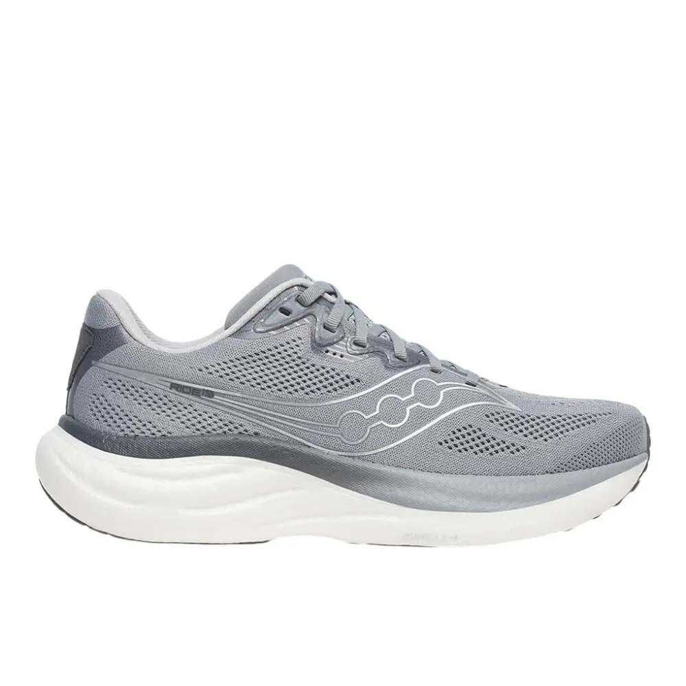 Saucony Mens Ride 19 Running Sneakers Shoes - Grey