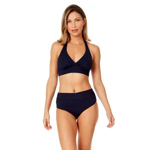 Anne Cole Women's Live in Color Halter Bikini Top