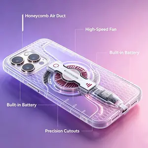 Slim Cooling Phone Case with Built-in Fan for iPhone – Unique Design That Actually Works