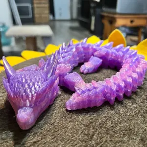 Foxy Flex Dragon - Black:Blue Dragon Design, Ideal for Decoration