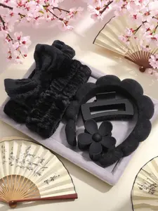 Women's Elegant Hair Accessories Set, Including Hair Hoop & Hair Tie & Hair Clip, Fashion Hair Accessories for Women & Girls