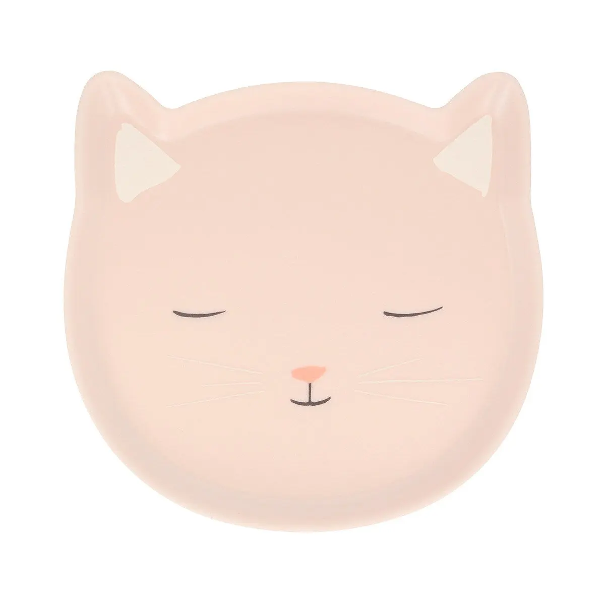 REUSABLE PINK CAT PLATE