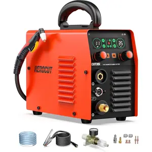 Plasma , 35Amps  Plasma  Machine CUT35i, Screen Display 110V High-Frequency IGBT Inverter Technology  Flow and 2T/4T, Max  Thickness 10mm for Beginners DIY