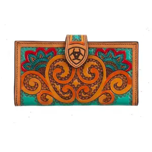 ARIAT PAISLEY HAND TOOLED WALLET