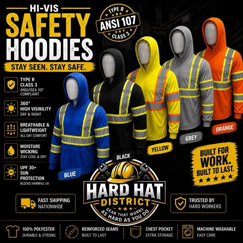 ST908 1pc Reflective shirt with hood