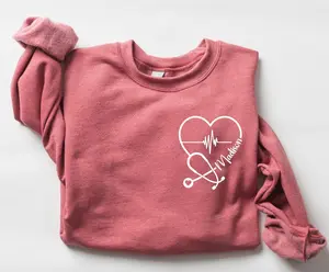 Custom Nurse Sweatshirt, Personalized Sweater, Nurse Pocket Sweatshirt, Nurse Life Hoodie, Nurse Sweatshirt, Custom Nurse Gift