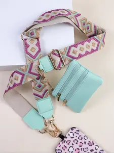 Bohemian Style Keychain with Geometric Patterns, Adjustable Strap, Perfect Gift for Friends & Family, Ideal for Daily Use