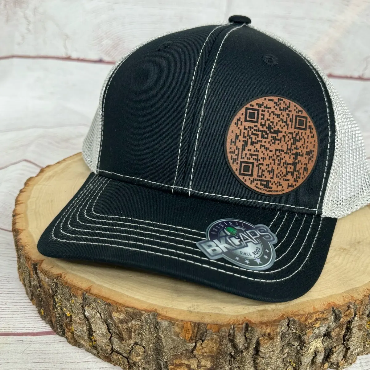 Black/white/ brown flexfit