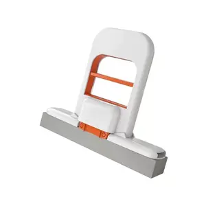 2pcs-Mini Foldable Sponge Mop, Wet Dry Use Desktop Cleaning Mop with One-hand Squeeze & Replaceable Head