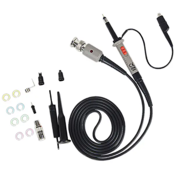 PINTECH Oscilloscope Probe - 350MHz High Bandwidth, 600V High Voltage, Universal Passive, 1X/10X Attenuation Ratio, Model CP2350
