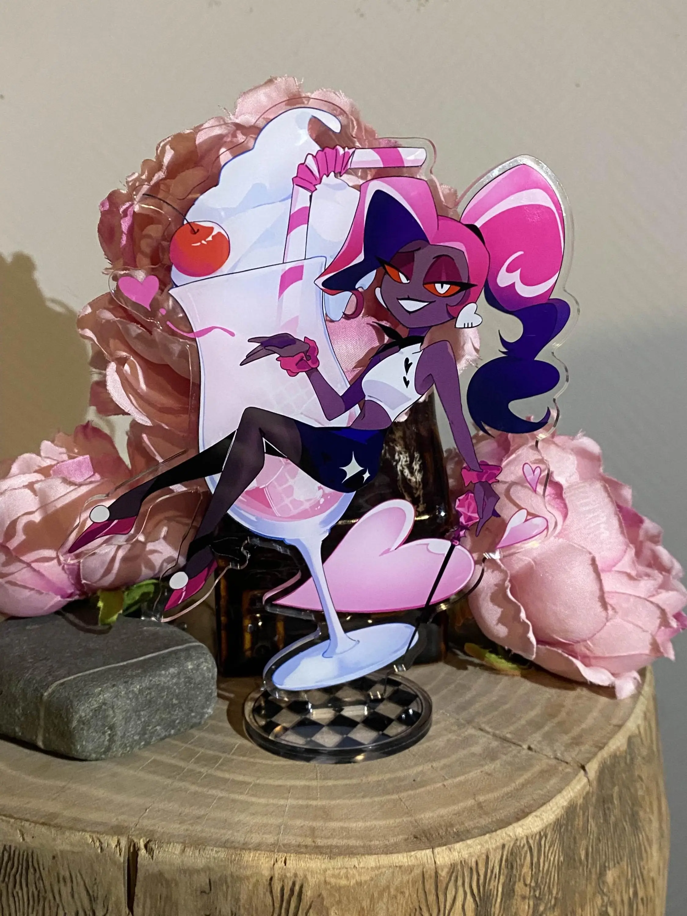 VELVETTE cream soda acrylic standee Hazbin Hotel Acrylic Stand Gift For Fan Decoration Gift