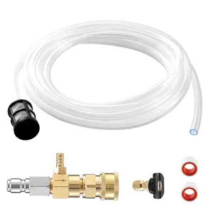 JOEJET Downstream Injector for High Pressure Washer, Fixed Chemical Injector Kit with 3/8 Inch Quick Connect, 2-3 GPM Nozzle Component Compatible with Pressure Washer Pump fathersdaygift