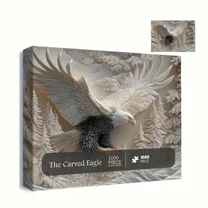 Christmas Gift Jigsaw Puzzle: The Carved Eagle 1000 Piece Adult Puzzle | Premium Quality Family Game Night Activity & Beautiful Wall Art Home Decor