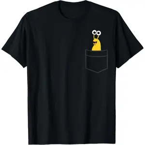 Pocket Banana Slug T-Shirt Funny Cute Slug Graphic Tee Novelty Animal Lover Shirt for Men Women