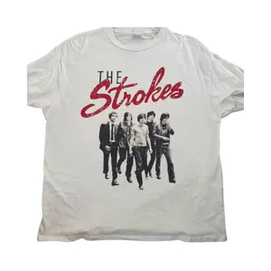 The Strokes Band T-Shirt, Drop Shoulder Graphic Tee, Rock Shirt, Unisex Style, Gift for Music Fans
