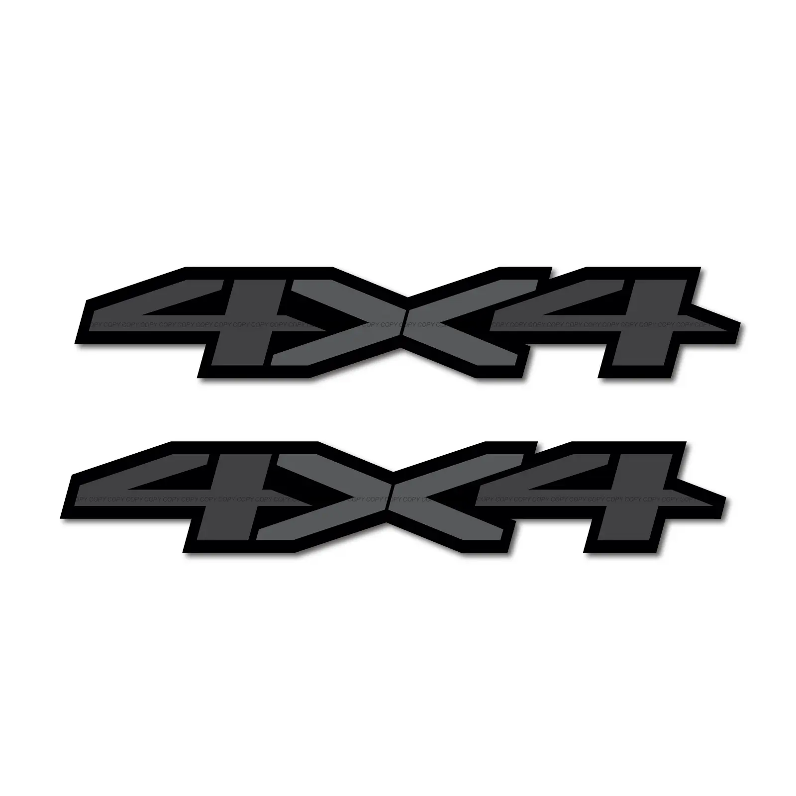 4x4 Off Road Decal Replacement Sticker / Gray