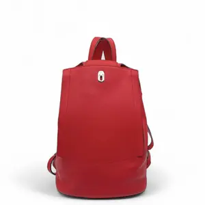 Pre-owned HERMÈS Leather Backpacks Hermes Gr24 Evercolor S3 Rouge De Corur (jd0821a1)